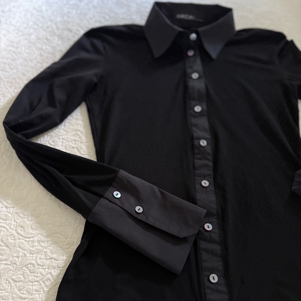 Marc Cain Button Up Collared Polo Style Top, Marc Cain size N2 - Picture 3 of 12